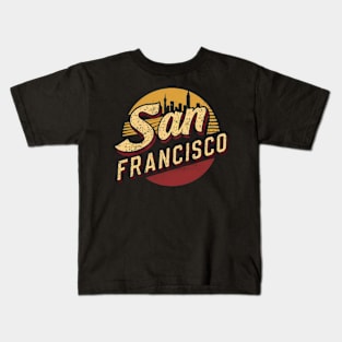 Vintage San Francisco City Kids T-Shirt